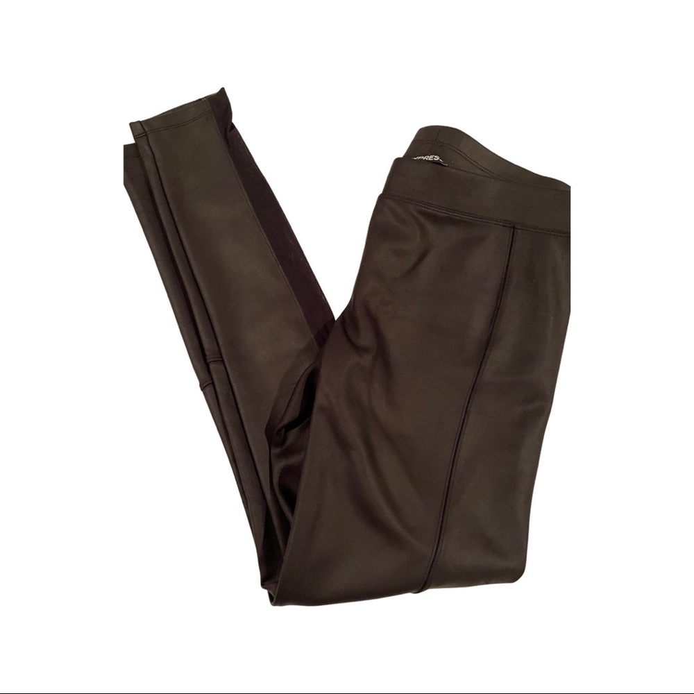Express Faux-Leather Leggings M w/mesh